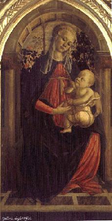 BOTTICELLI, Sandro Madonna of the Rosengarden fhg